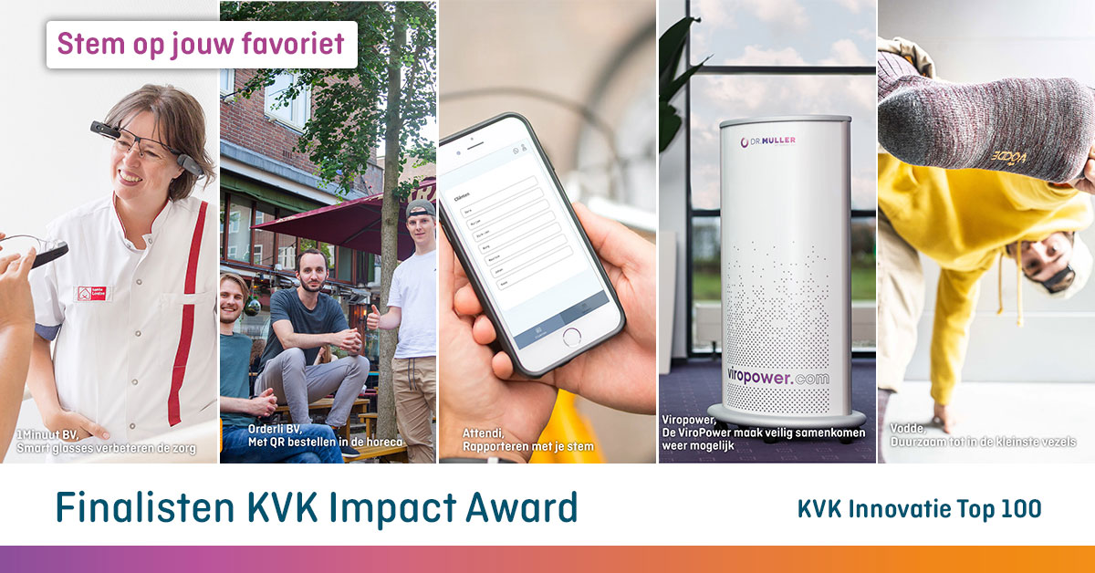 KvK Impact Award finalisten (bron: Kamer van Koophandel)